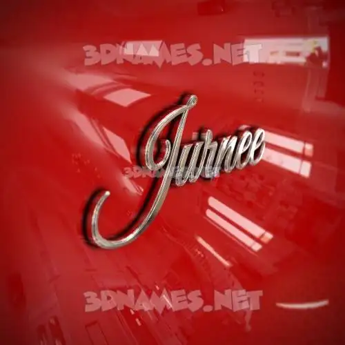 jurnee in Car Paint style - 3D name wallpaper