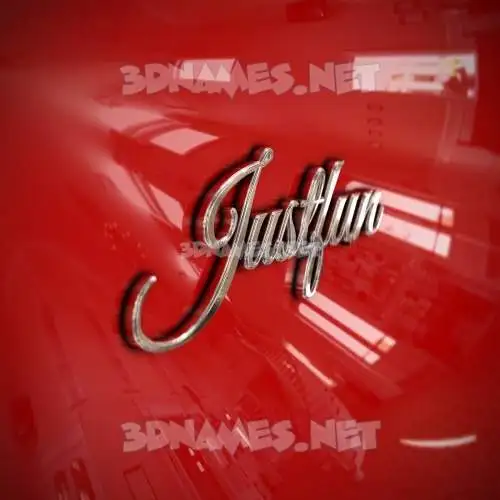 justfun in Car Paint style - 3D name wallpaper justfun in Car Paint style - 3D name wallpaper