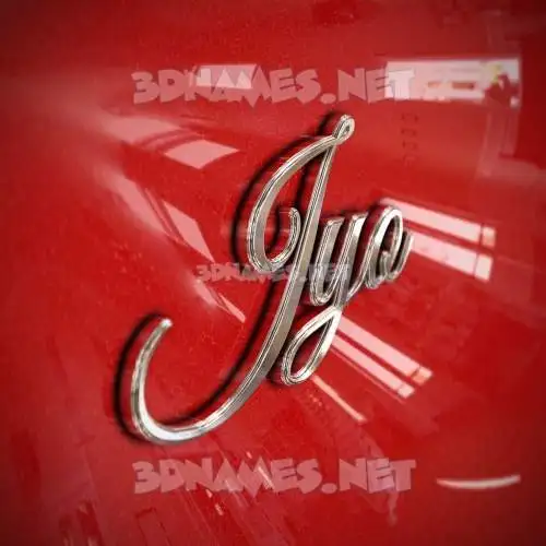 jyo in Car Paint style - 3D name wallpaper jyo in Car Paint style - 3D name wallpaper