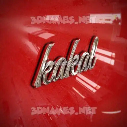 kakal in Car Paint style - 3D name wallpaper kakal in Car Paint style - 3D name wallpaper