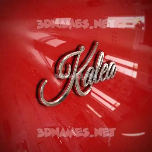kalea in Car Paint style - 3D name wallpaper kalea in Car Paint style - 3D name wallpaper