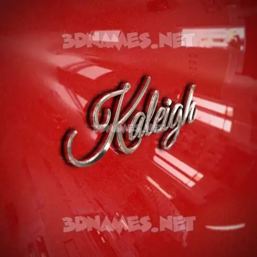 kaleigh in Car Paint style - 3D name wallpaper