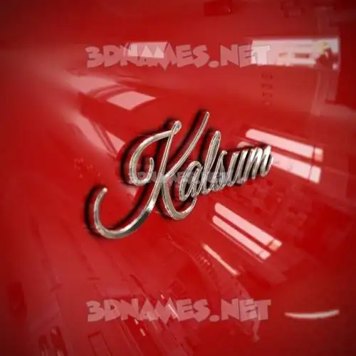 kalsum in Car Paint style - 3D name wallpaper kalsum in Car Paint style - 3D name wallpaper