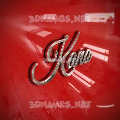 kano in Car Paint style - 3D name wallpaper kano in Car Paint style - 3D name wallpaper