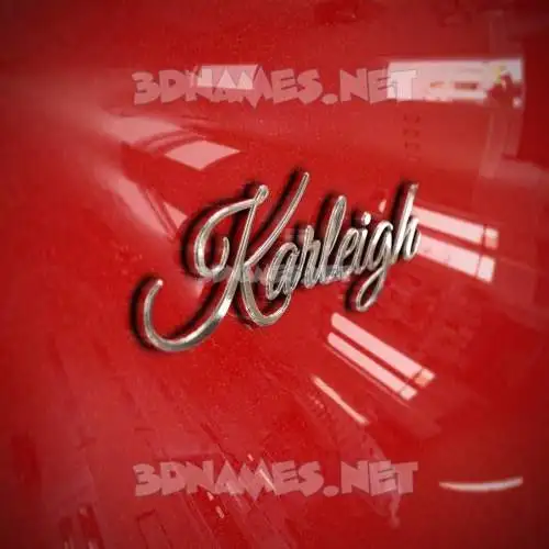 karleigh in Car Paint style - 3D name wallpaper karleigh in Car Paint style - 3D name wallpaper