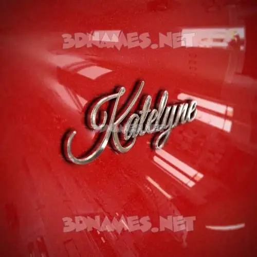 katelyne in Car Paint style - 3D name wallpaper katelyne in Car Paint style - 3D name wallpaper