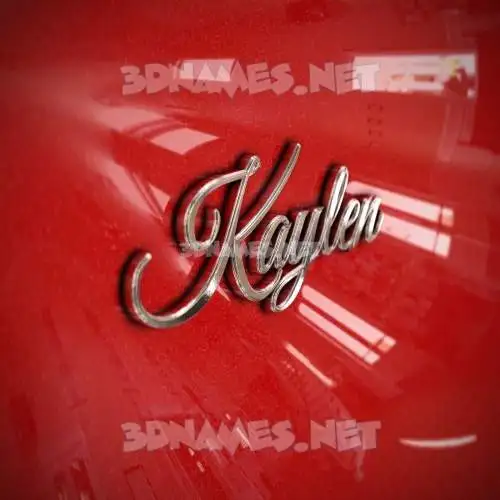 kaylen in Car Paint style - 3D name wallpaper kaylen in Car Paint style - 3D name wallpaper