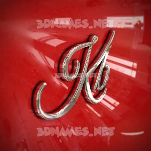 kb in Car Paint style - 3D name wallpaper kb in Car Paint style - 3D name wallpaper