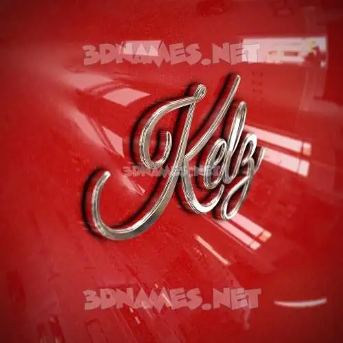kelz in Car Paint style - 3D name wallpaper kelz in Car Paint style - 3D name wallpaper