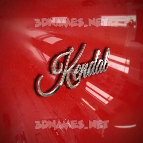 kendal in Car Paint style - 3D name wallpaper kendal in Car Paint style - 3D name wallpaper