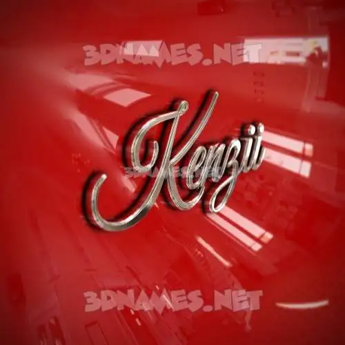 kenzii in Car Paint style - 3D name wallpaper kenzii in Car Paint style - 3D name wallpaper
