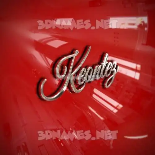 keontez in Car Paint style - 3D name wallpaper keontez in Car Paint style - 3D name wallpaper
