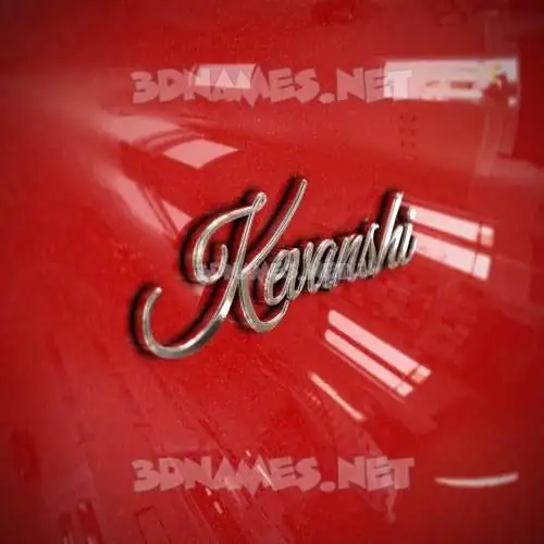 kevanshi in Car Paint style - 3D name wallpaper kevanshi in Car Paint style - 3D name wallpaper