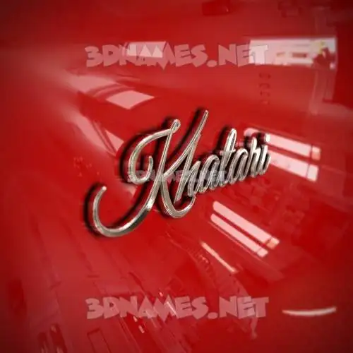 khatari in Car Paint style - 3D name wallpaper khatari in Car Paint style - 3D name wallpaper