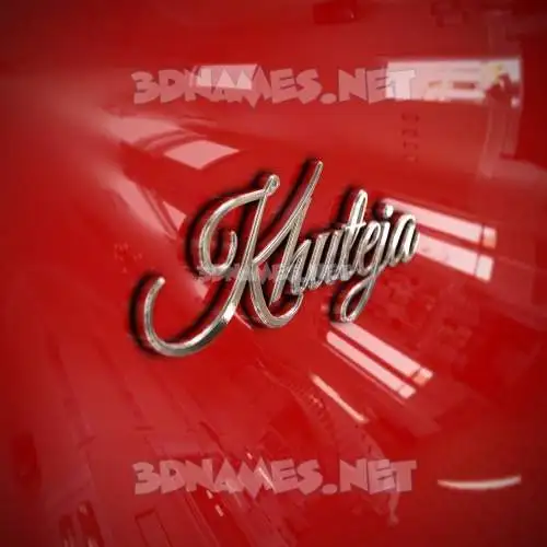 khuteja in Car Paint style - 3D name wallpaper khuteja in Car Paint style - 3D name wallpaper