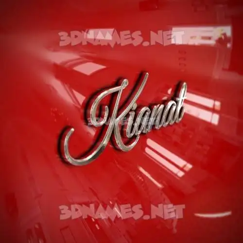 kianat in Car Paint style - 3D name wallpaper kianat in Car Paint style - 3D name wallpaper