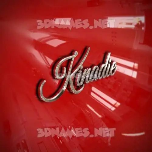 kinadie in Car Paint style - 3D name wallpaper kinadie in Car Paint style - 3D name wallpaper