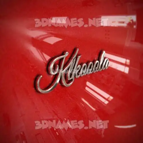 klkooola in Car Paint style - 3D name wallpaper klkooola in Car Paint style - 3D name wallpaper