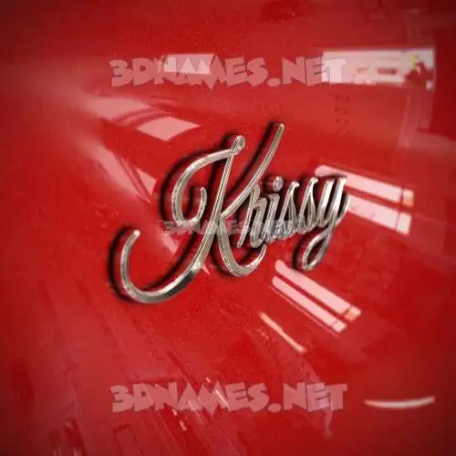 krissy in Car Paint style - 3D name wallpaper krissy in Car Paint style - 3D name wallpaper