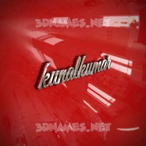 kunalkumar in Car Paint style - 3D name wallpaper