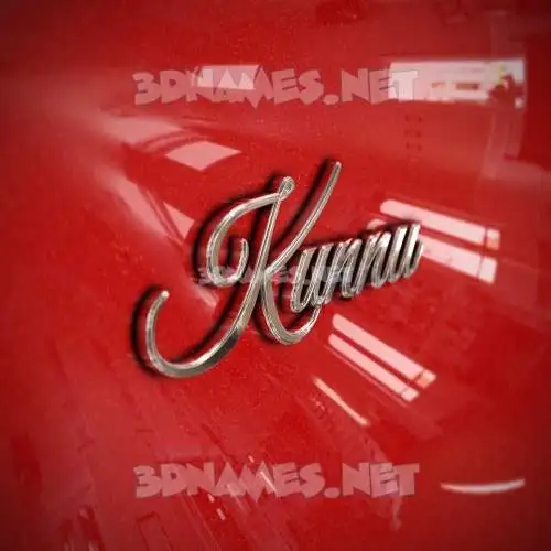 kunnu in Car Paint style - 3D name wallpaper kunnu in Car Paint style - 3D name wallpaper