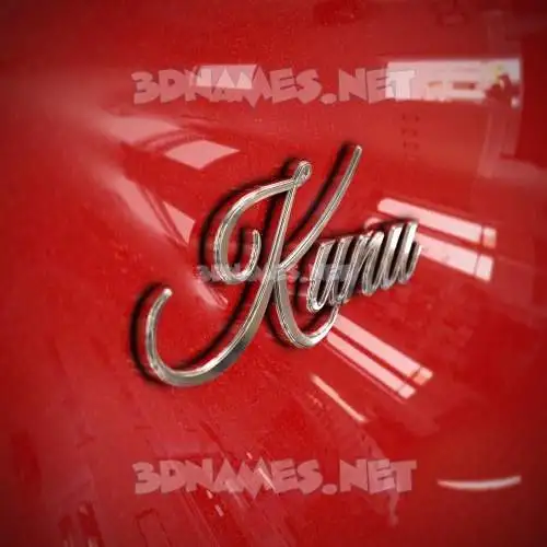 kunu in Car Paint style - 3D name wallpaper kunu in Car Paint style - 3D name wallpaper
