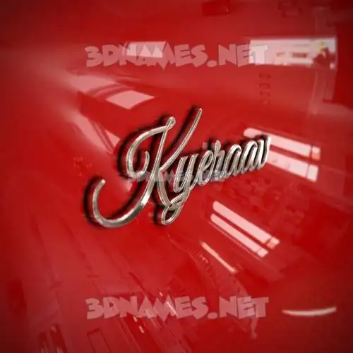 kyeraav in Car Paint style - 3D name wallpaper