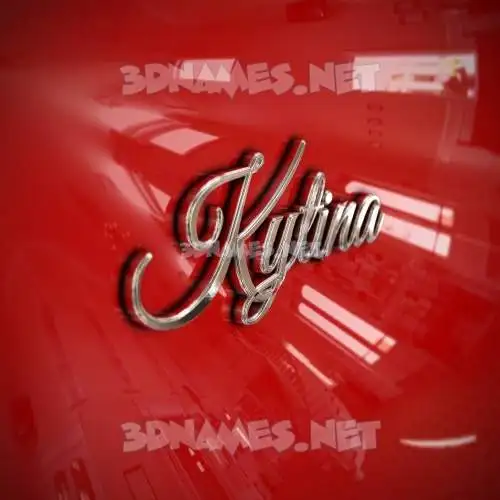 kytina in Car Paint style - 3D name wallpaper kytina in Car Paint style - 3D name wallpaper