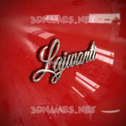 lajwanti in Car Paint style - 3D name wallpaper lajwanti in Car Paint style - 3D name wallpaper