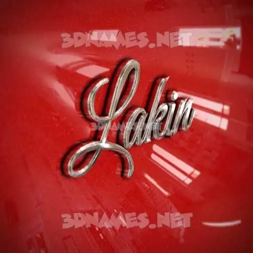 lakin in Car Paint style - 3D name wallpaper lakin in Car Paint style - 3D name wallpaper