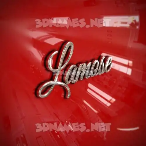 lamose in Car Paint style - 3D name wallpaper lamose in Car Paint style - 3D name wallpaper