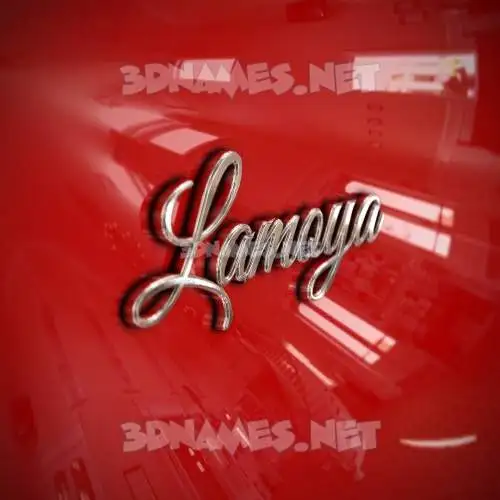 lamoya in Car Paint style - 3D name wallpaper lamoya in Car Paint style - 3D name wallpaper
