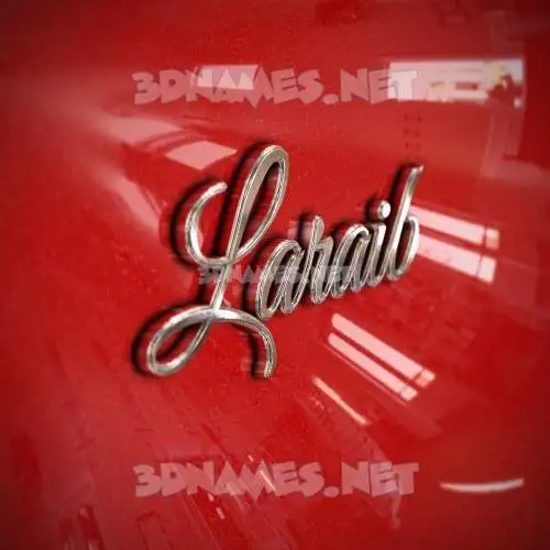 laraib in Car Paint style - 3D name wallpaper laraib in Car Paint style - 3D name wallpaper