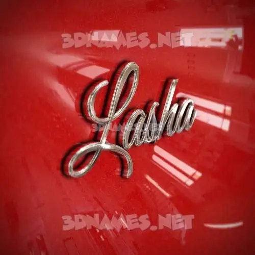 lasha in Car Paint style - 3D name wallpaper lasha in Car Paint style - 3D name wallpaper