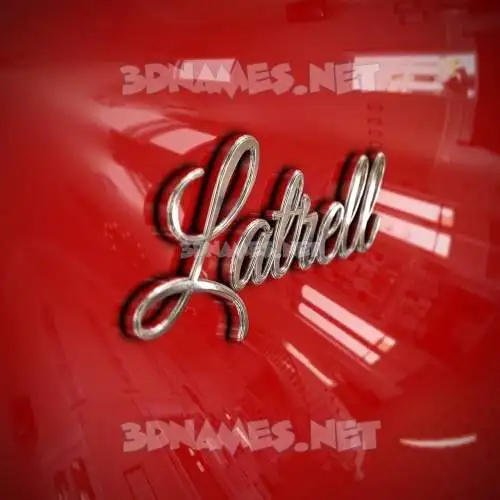 latrell in Car Paint style - 3D name wallpaper latrell in Car Paint style - 3D name wallpaper