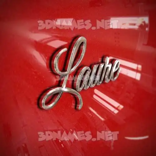 laure in Car Paint style - 3D name wallpaper laure in Car Paint style - 3D name wallpaper
