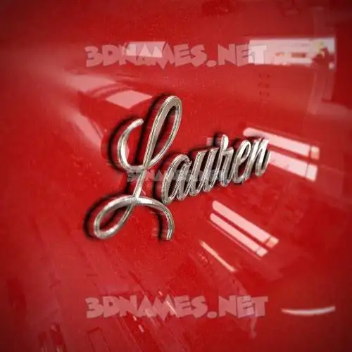 lauren in Car Paint style - 3D name wallpaper lauren in Car Paint style - 3D name wallpaper