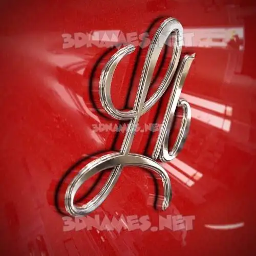lb in Car Paint style - 3D name wallpaper