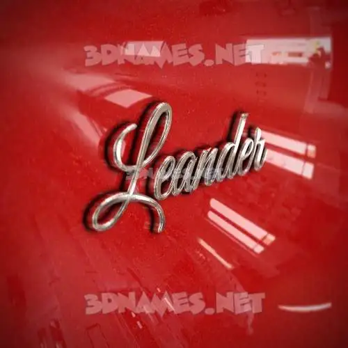 leander in Car Paint style - 3D name wallpaper leander in Car Paint style - 3D name wallpaper