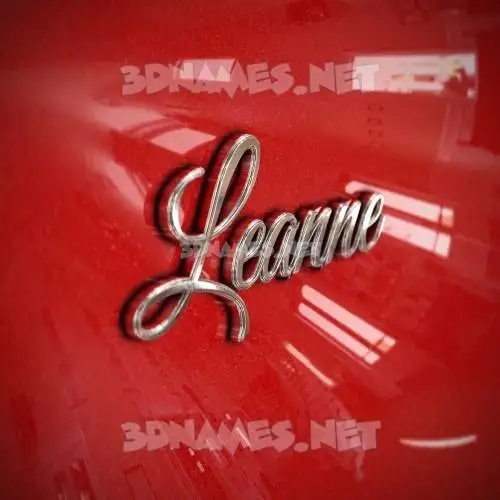 leanne in Car Paint style - 3D name wallpaper leanne in Car Paint style - 3D name wallpaper