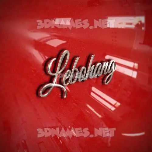 lebohang in Car Paint style - 3D name wallpaper