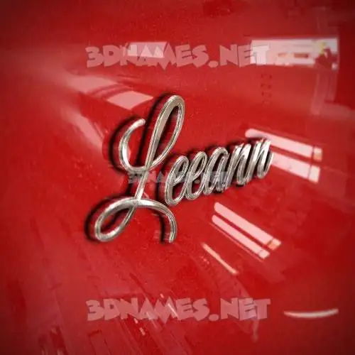 leeann in Car Paint style - 3D name wallpaper