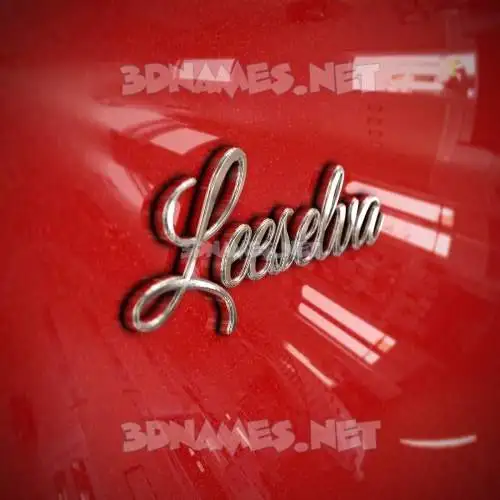 leeselva in Car Paint style - 3D name wallpaper leeselva in Car Paint style - 3D name wallpaper