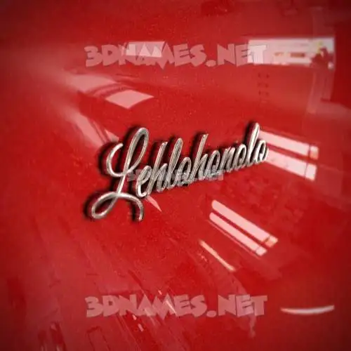 lehlohonolo in Car Paint style - 3D name wallpaper lehlohonolo in Car Paint style - 3D name wallpaper