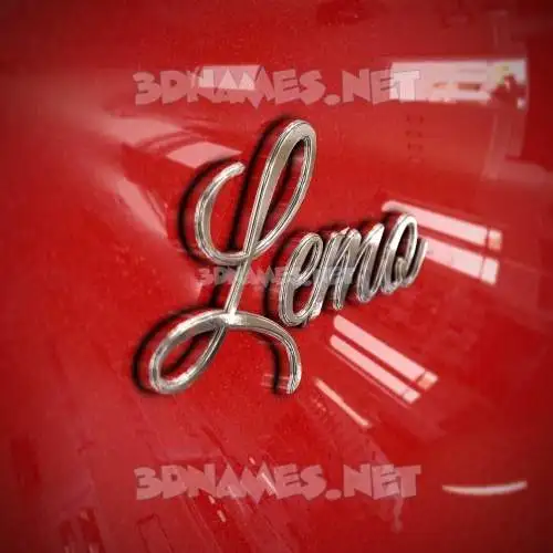 lemo in Car Paint style - 3D name wallpaper lemo in Car Paint style - 3D name wallpaper