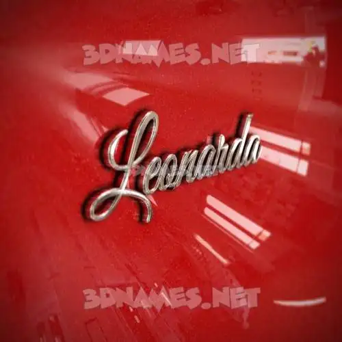 leonarda in Car Paint style - 3D name wallpaper