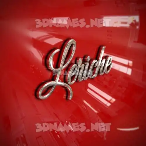 leriche in Car Paint style - 3D name wallpaper