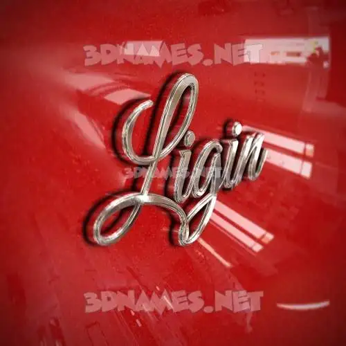 ligin in Car Paint style - 3D name wallpaper ligin in Car Paint style - 3D name wallpaper