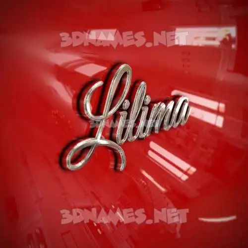 lilima in Car Paint style - 3D name wallpaper lilima in Car Paint style - 3D name wallpaper