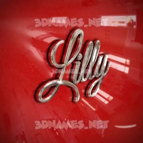lilly in Car Paint style - 3D name wallpaper lilly in Car Paint style - 3D name wallpaper